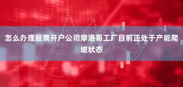 怎么办理股票开户公司摩洛哥工厂目前正处于产能爬坡状态